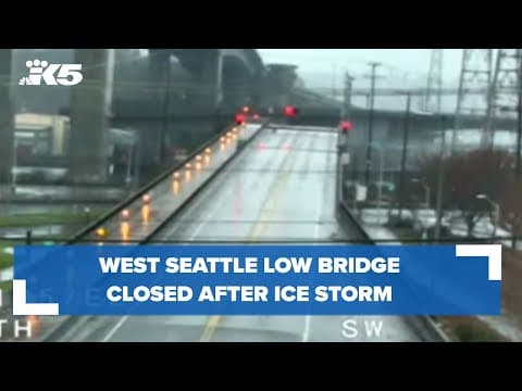 West Seattle Low Bridge closed for at least 2 weeks after ice storm 'intensified' issues