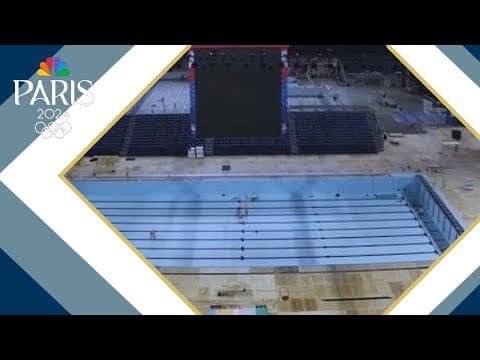 Timelapse: Temporary pool constructed for US Olympic Swim Trials inside Indianpolis NFL stadium