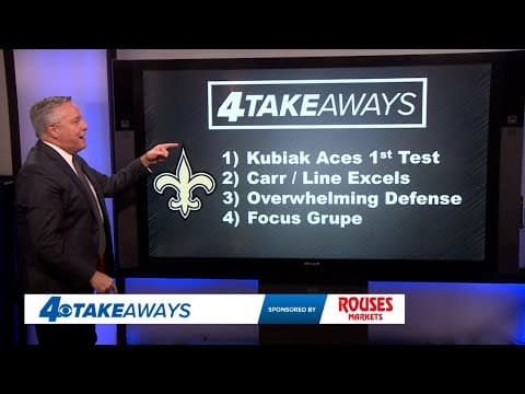 Mouton: '4 Takeaways' on Saints' dominant win over Panthers in Week 1