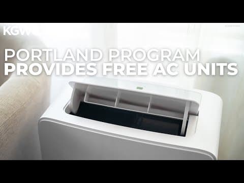 Portland program provides free AC units to some people