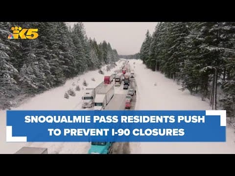 Residents near Snoqualmie Pass pushing to prevent I-90 from repeated closures