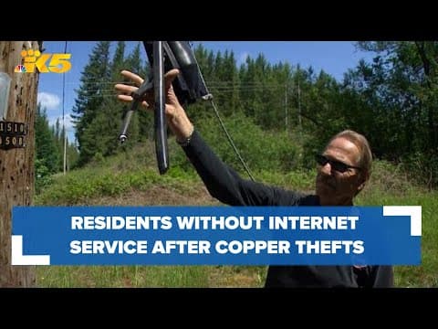 Some King County residents without internet after thieves steal lines for copper