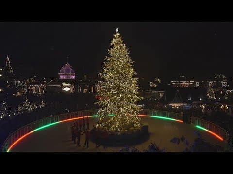 180-year-old amusement park in Copenhagen, Denmark opens for holiday season