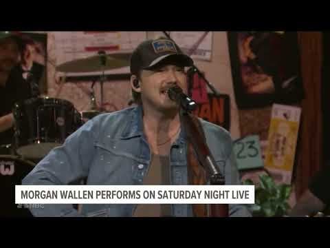 Morgan Wallen performs on SNL