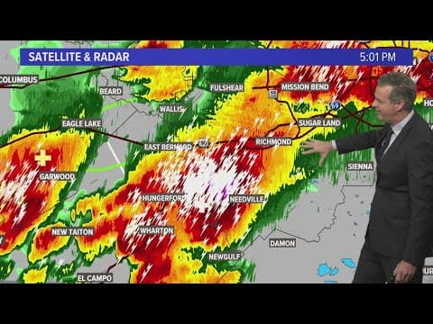 Severe thunderstorm brings heavy rain, hail, wind to Greater Houston area