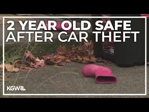 Child found on Portland street after thief took car with her inside