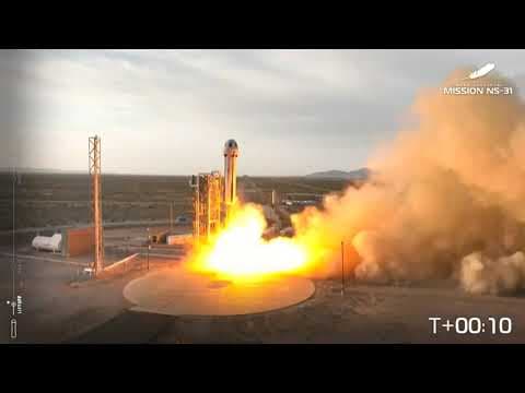 All-female crew on Blue Origin New Shepard launches into space