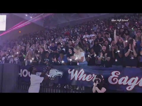 Allen High School goes all-out for its pep rally
