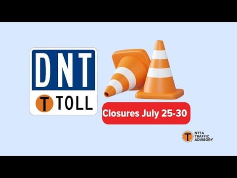Major lane closures ahead as NTTA pushes forward with Dallas North Tollway widening project