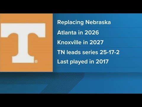 Tennessee to face Georgia Tech in football series, replacing canceled games against Nebraska