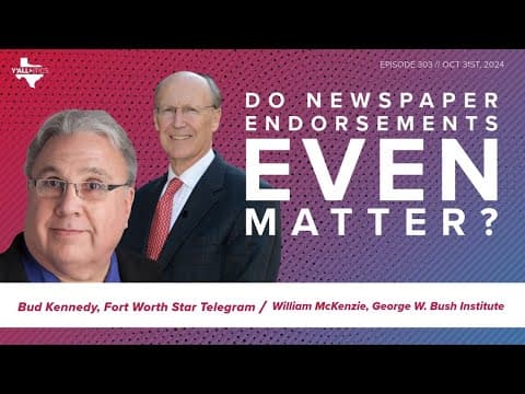 Do Newspaper endorsements matter in presidential elections? | Y'all-itics: October 31, 2024