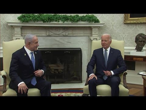 Israeli Prime Minister Benjamin Netanyahu leaves DC