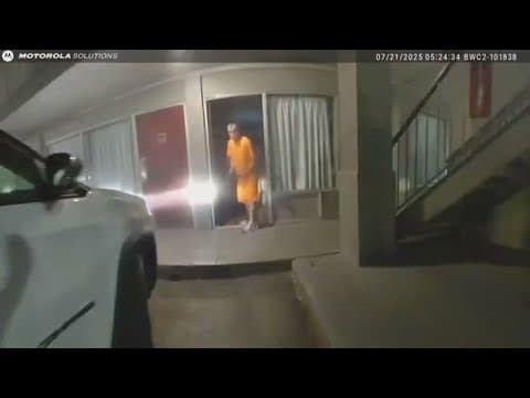 Video captures police evacuating people from a burning motel in White Settlement