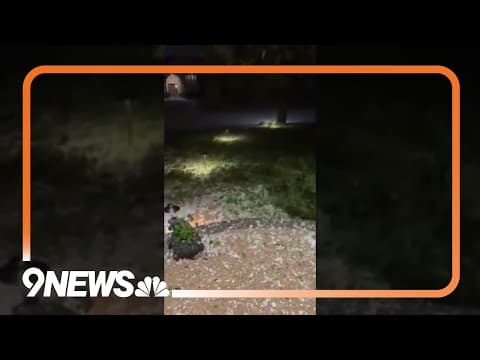 Large Hail Falls in Thornton, Colorado