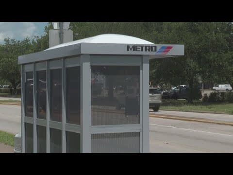 Houston METRO tests updated bus shelter design to combat extreme heat