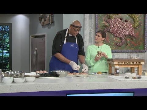 Chef Kevin Belton cooks up a dish for National Cereal Day