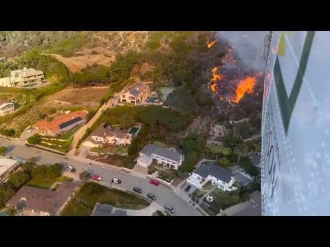 Fire danger remains high in parts of Los Angeles today