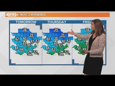 New Orleans Weather: Dense morning fog, chilly on New Year's Eve night