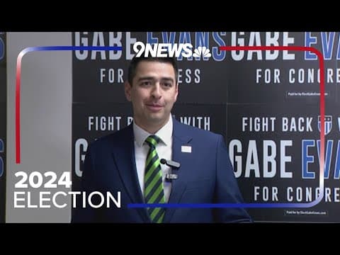 Gabe Evans speaks after Yadira Caraveo concedes in Colorado’s CD8 race