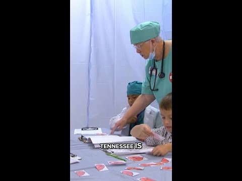 First grade teacher brings the hospital to the classroom