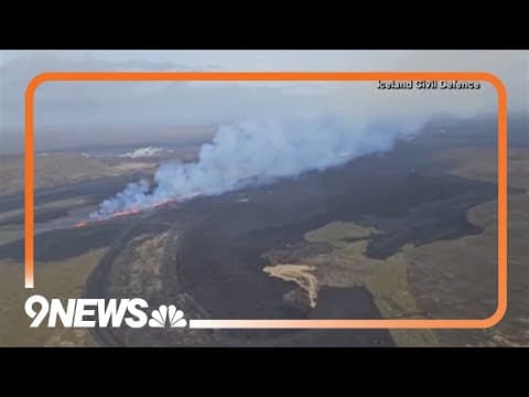 Iceland volcano erupts