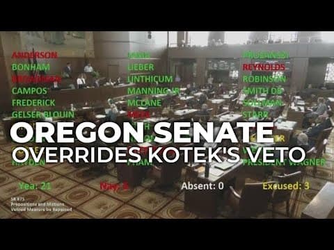 Oregon Senate overrides Kotek’s veto of foster youth bill for first time in over a decade