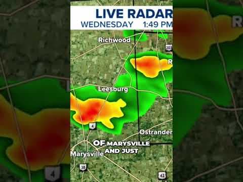 Funnel cloud spotted in Union County during Wednesday storm #shorts