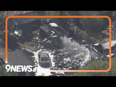 Fire crews work to put out house fire in Denver neighborhood