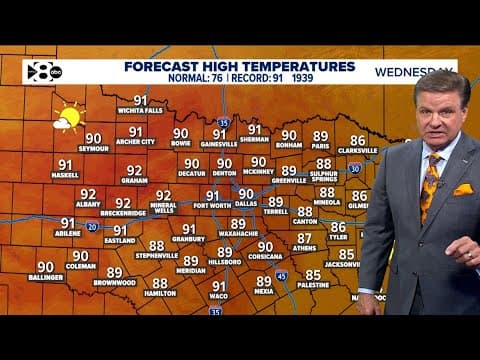 DFW Weather: It's been a warm, dry October so far, but rain could be in the forecast