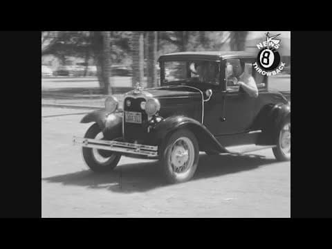 Vintage automobiles of the 1920s and 30s in 1958