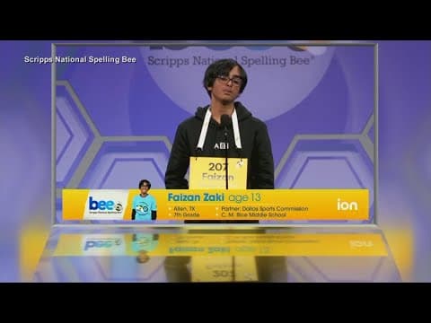 North Texas native Faizan Zaki wins Scripps National Spelling Bee