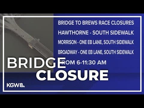 Several Multnomah County bridges to close for race