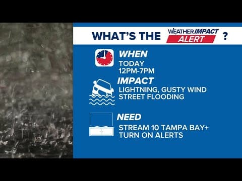 LIVE: Another round of storms moving across Tampa Bay, plus the latest in the tropics