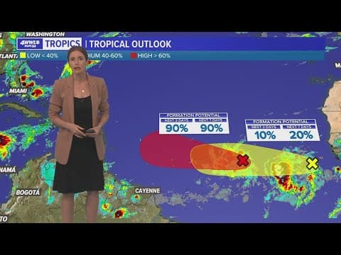 Two spots to watch in the Atlantic