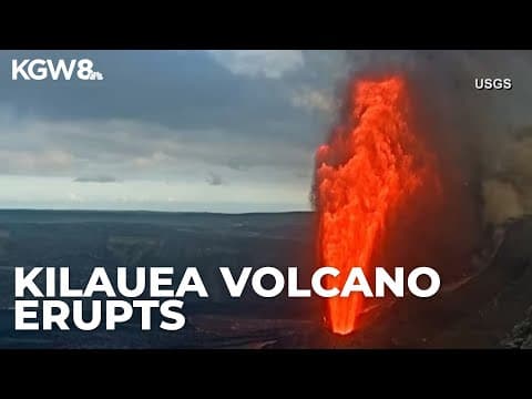 Video captures Kilauea volcano eruption