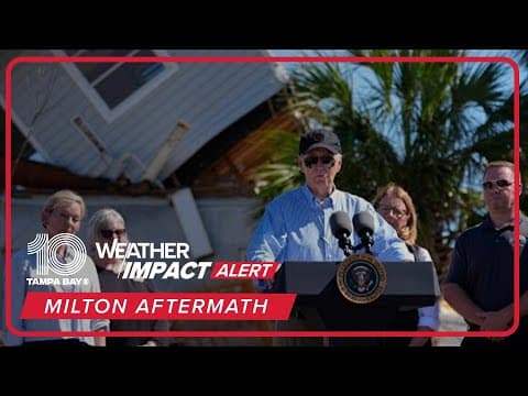 Special coverage: Pres. Biden delivers remarks in St. Pete Beach after surveying storm damage