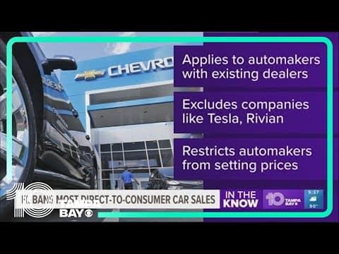 Gov. DeSantis signs bill to ban direct-to-consumer car sales