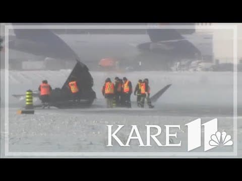 What we know about the plane that crashed, flipped