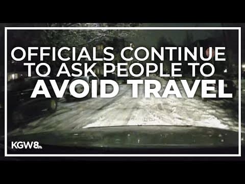 Portland transportation officials urge public to avoid non-essential travel