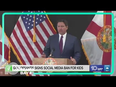 Gov. DeSantis signed a social media bill for minors. What does it actually do?
