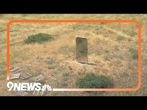 RAW: Mystery monolith draws curious onlookers in Colorado