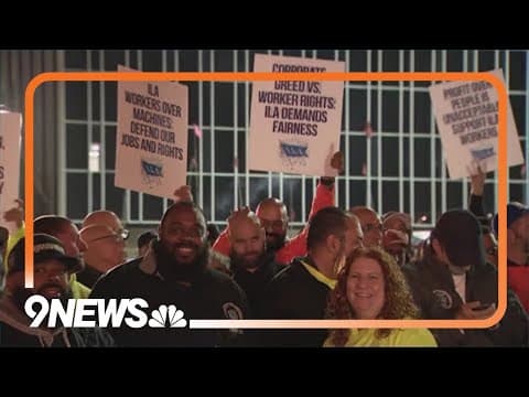 Dockworkers at ports from Maine to Texas go on strike