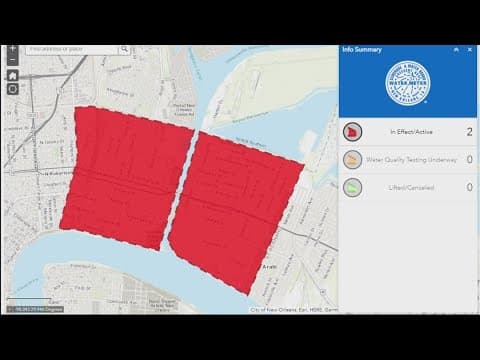 Entire Lower 9th Ward under boil water advisory