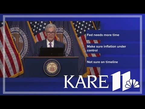 Federal Reserve says interest rates will stay at two-decade high until inflation further cools