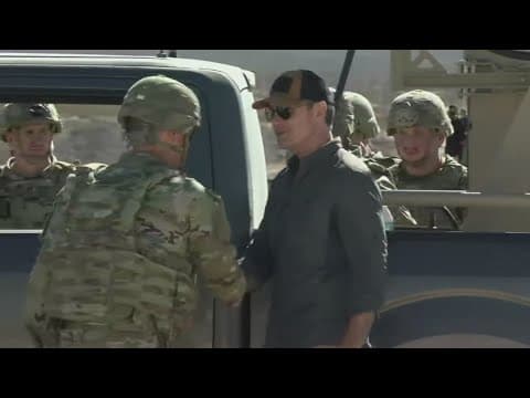 Defense Secretary Pete Hegseth visits the U.S.-Mexico border
