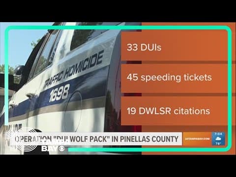 Operation 'DUI wolf pack' in Pinellas County