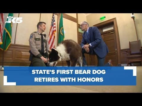 State's first bear dog retires with honors