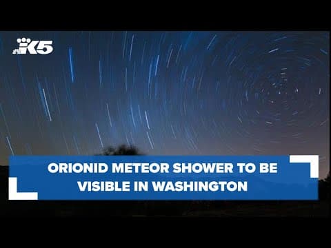 Orionid meteor shower to be visible in Washington