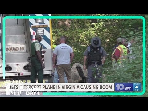 Unresponsive small plane over Washington causes military jet to scramble, later crashes in Virginia