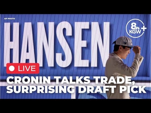 Watch Live: Blazers GM Joe Cronin discusses Yang Hansen pick, trade after NBA Draft